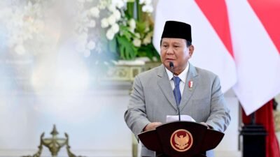 Presiden Prabowo Subianto di Istana Merdeka. (Foto: Biro Pers Setpres)