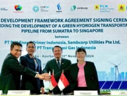 TGI Tandatangani Kerjasama Pembangunan Pipa Hidrogen Indonesia – Singapura