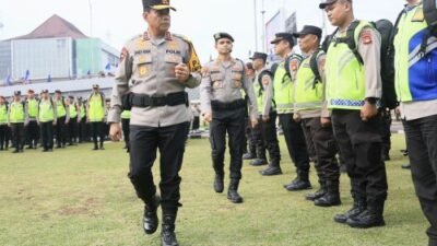 Pelepasan pasukan pengamanan pilkada serentak (Dok: Polda Sumsel)
