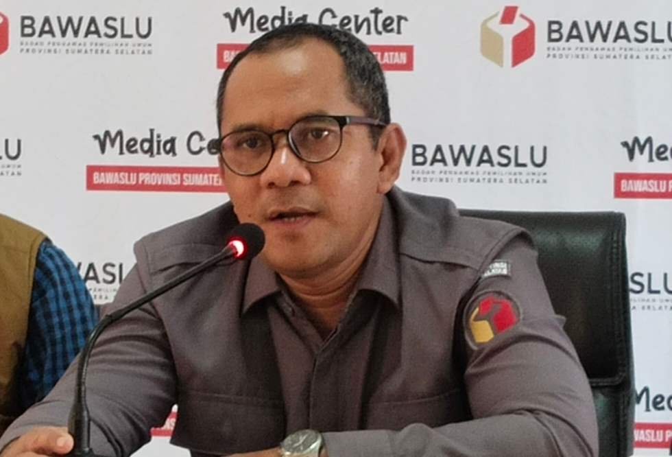 Anggota Bawaslu Provinsi Sumsel Koord divisi penanganan pelanggaran Data dan informasi, Ahmad Naafi. (Foto: Halopos.id)