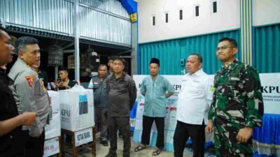 Pj Bupati Muba Bersama Forkopimda Monitoring Persiapan Pilkada Serentak 2024. (Foto : Humas Kominfo Muba)