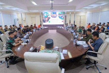 BPBD Kabupaten Muba, saat menggelar Seminar Desa Tangguh Bencana (Destana) di Ruang Rapat Serasan Sekate, Jum’at (29/11/2024). Foto : Humas Kominfo Muba