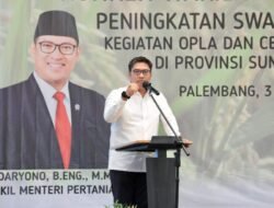 Tahun 2025, Kementan Targetkan 150 Ribu Hektar Lahan Cetak Sawah Baru di Sumsel