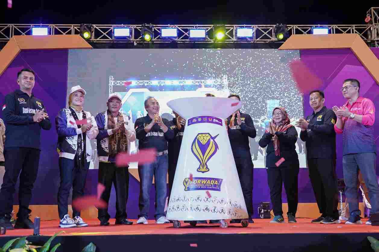 Wartawan Se-Sumsel Semangat Ikuti Porwada di Kabupaten Muba