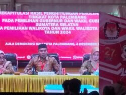 KPU Palembang Gelar Rapat Pleno Rekapitulasi Suara Pilkada