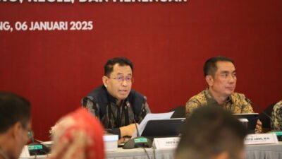 Otoritas Jasa Keuangan (OJK) Provinsi Sumatera Selatan menyambut kunjungan kerja Wakil Ketua Komisi XI DPR RI, Fauzi Amro. (Foto:Humas OJK Sumsel)