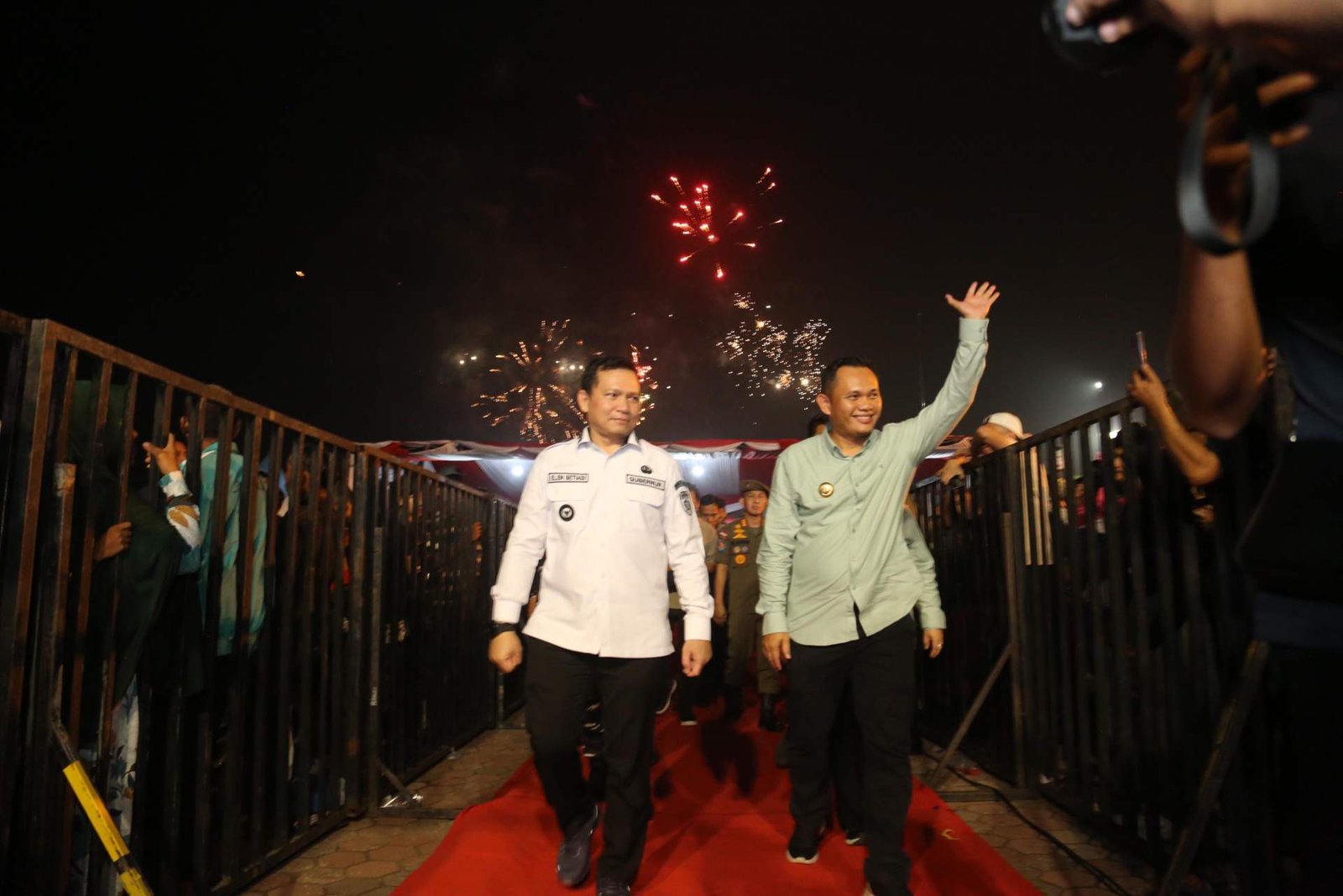 Pj Gubernur Sumsel, Elen Setiadi (kiri) dan Pj Wali Kota Palembang Cheka Virgowansyah (kanan). Foto: Humas Pemprov Sumsel