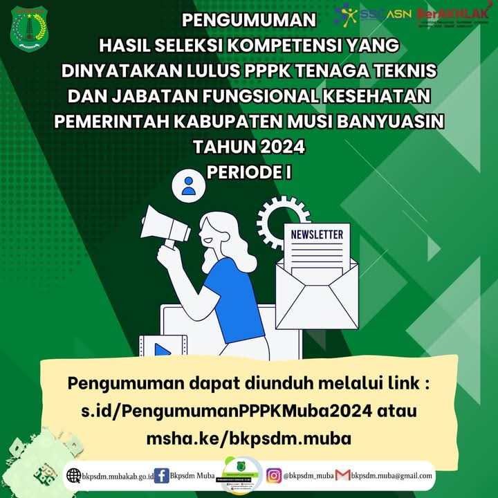 Pengumuman lulus PPPK Muba tahap I. (Foto: Humas Kominfo Muba)