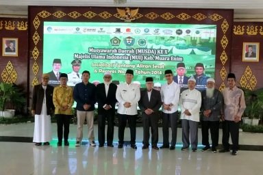 Pj Bupati Muaraenim Enim Buka Sosialisasi Tentang Pemahaman Ajaran Sesat. (Foto: Edward Pusra)