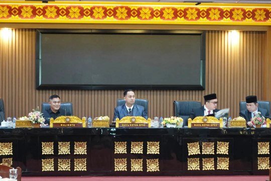 Dewan Perwakilan Rakyat Daerah (DPRD) Palembang Menggelar Sidang Paripurna Laporan Reses MP I Tahun 2025.(Foto: Meriyanto)