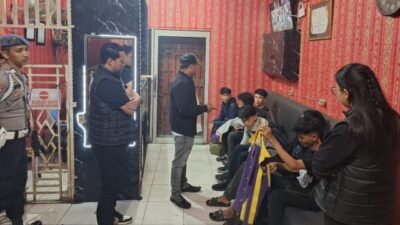 Polres Asahan Tes Urine Para Pengunjung Hiburan Malam, Hasilnya Negatif