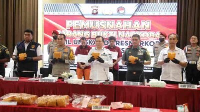 Berhasil Amankan Tiga TSK Beserta BB 49,64 Kg Sabu-sabu, Pj Gubernur Apresiasi Polda Sumsel