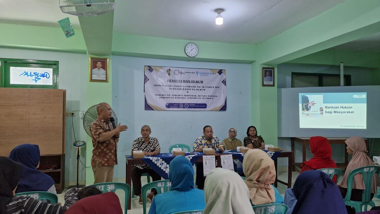 Dokumentasi kegiatan penyuluhan bantuan hukum gratis. (Foto: Humas Pemkot Yogyakarta)