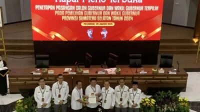 Pelantikan Gubernur Sumsel Terpilih 7 Februari, Bupati/Walikota Terpilih 10 Februari 2025