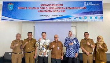 Bank Sumsel Babel (BSB) bersama Pemerintah Kabupaten (Pemkab) Ogan Ilir, menyelenggarakan sosialisasi aplikasi Kas Keuangan Pemerintah Daerah