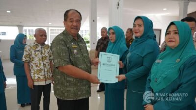 TP PKK Asahan Samakan Persepsi Pengurus Tim di Tingkat Kabupaten/kota.(Foto: Kominfo Asahan)