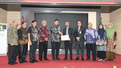 Sekda Banyuasin Buka Sosialisasi Penerimaan Mahasiswa Baru Polsri Kampus Banyuasin Tahun 2025.(Foto: Kominfo Banyuasin)