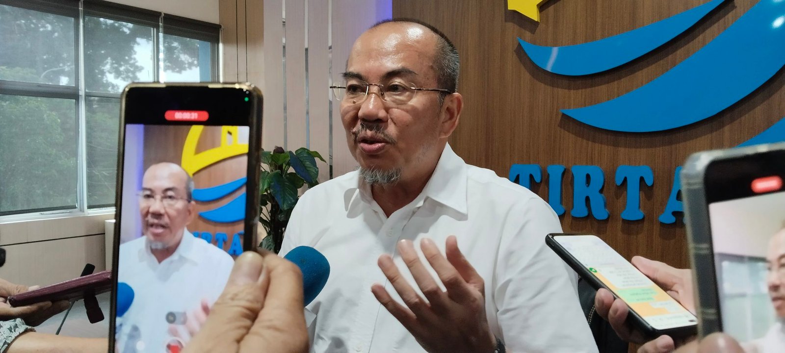 Direktur Utama PDAM Tirta Musi, Andi Wijaya Adani. (Foto: Redaksi)