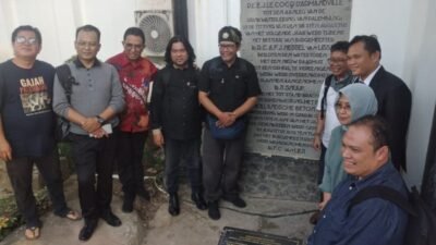 TACBN Apresiasi Penemuan Prasasti Pendirian Kantor Walikota Palembang. (Foto: TACBN)