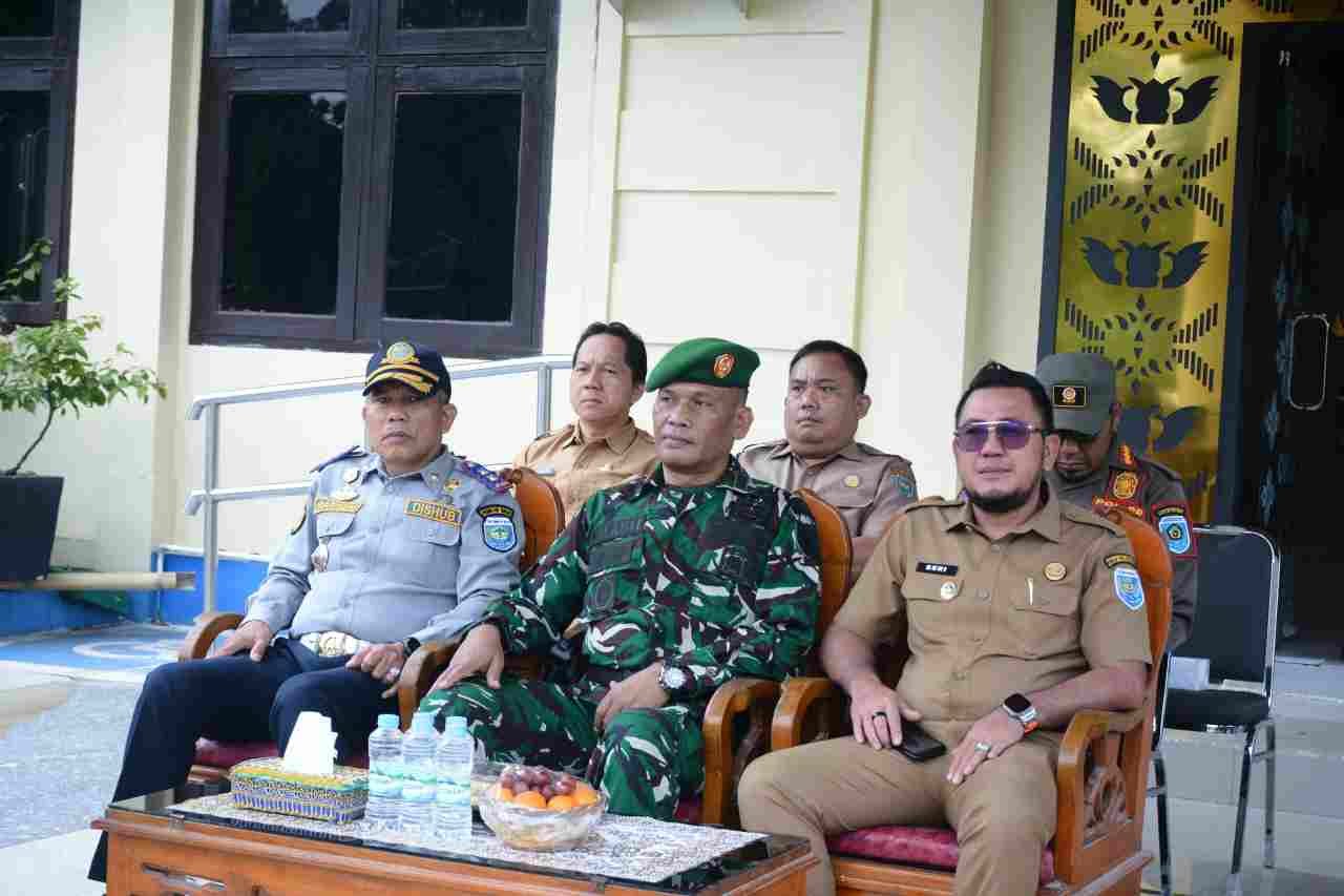 Pemkab OKU Selatan Ikuti Apel Gelar Pasukan OPS Keselamatan Musi 2025.(Foto : Kominfo OKUS)