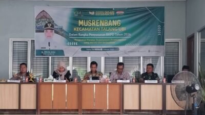 Kecamatan Talang Ubi menggelar Musyawarah Rencana Pembangunan (Musrenbang) tahun 2025 pada Jumat (14/2/2025)