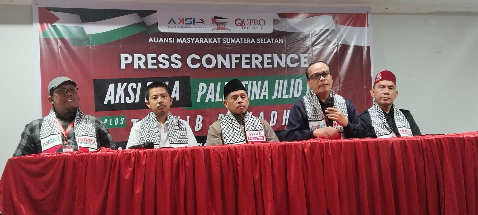 Aksi Bela Palestina Jilid 3 akan kembali digaungkan di Kota Palembang untuk menyuarakan gencatan senjata permanen di Jalur Gaza