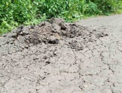 Fenomena Gundukan Aspal di Pagaralam, Warga Khawatir Bahayakan Pengendara