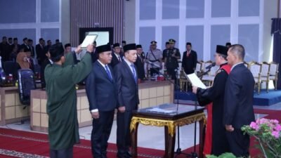 Pengucapan Sumpah/Janji Pimpinan (Ketua) DPRD dan Pengucapan Sumpah/Janji Pengganti Antar Waktu (PAW) Anggota DPRD Kabupaten Ogan Komering Ulu Selatan