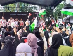 Ribuan Masa Aksi Bela Palestina Padati Halaman DPRD Sumsel