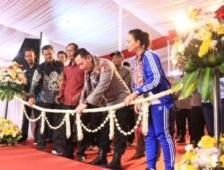 Rangkaian Kunjungan Kapolri, Resmikan Pengerasan Jalan dan Saluran Irigasi