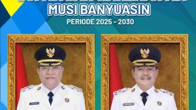 Resmi Bupati dan Wakil Bupati Muba Terpilih Priode 2025-2030.(Kominfo : Musi Banyuasin)