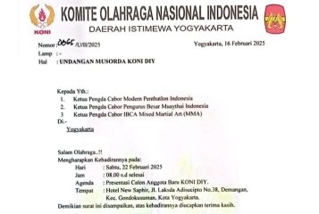 Undangan Rakerda KONI DIY