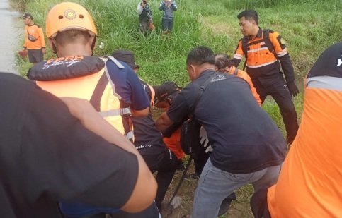 Jasad Pria Ceburkan Diri ke Sungai Opak Bantul Ditemukan. (Foto : Polres Bantul)
