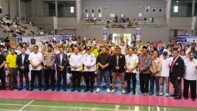 Kejuaraan Open Turnamen dan Festival Piala Ketua DPRD Sumsel Andie Dinialdie di GOR Dempo, Jakabaring Sport City (JSC) Palembang, 25-27 Februari 2025.