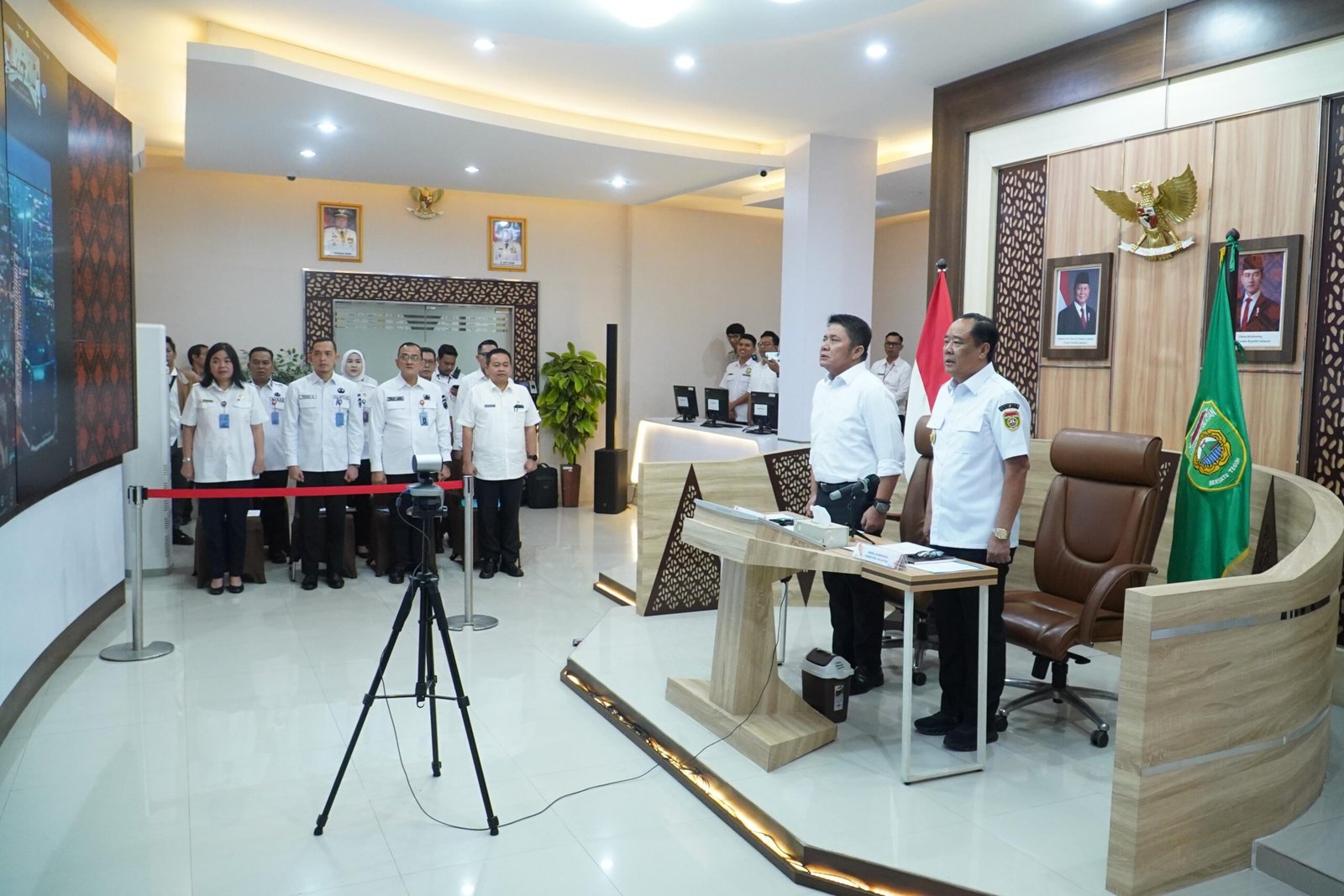 Gubernur Herman Deru-Wagub Cik Ujang Hadir Secara Virtual Peluncuran IMCP Tahun 2025 oleh Ketua KPK RI