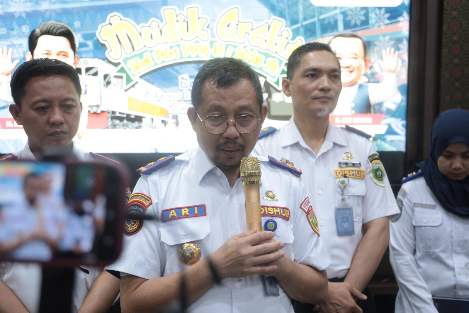 Kepala Dinas Perhubungan Provinsi Sumsel, Ari Narsa JS di kantor Gubernur, Rabu (5/3/2025).