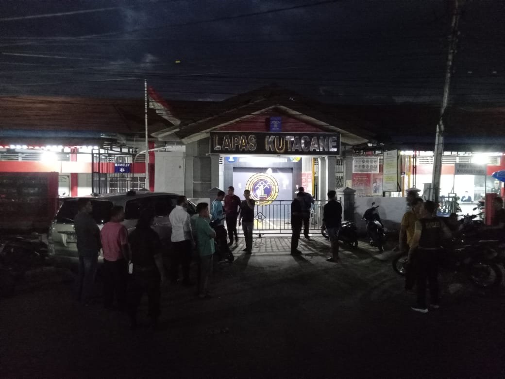 Suasana di Lapas II B Kutacane, Aceh Tenggara