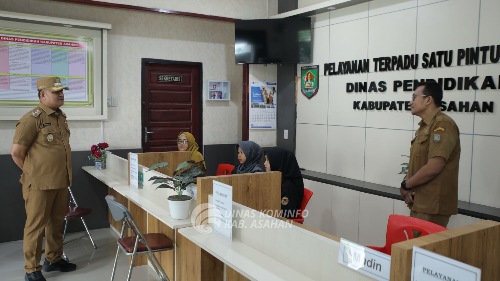 Wakil Bupati Asahan Rianto, kembali melakukan sidak ke beberapa Organisasi Perangkat Daerah