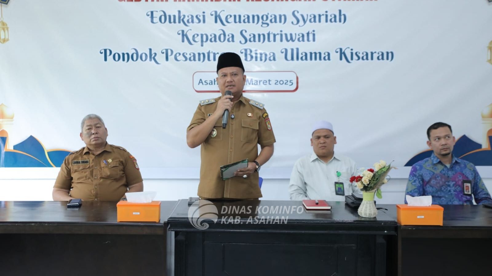 Wakil Bupati Asahan Buka Edukasi Pasar Modal Syariah di Pesantren Bina Ulama Kisaran