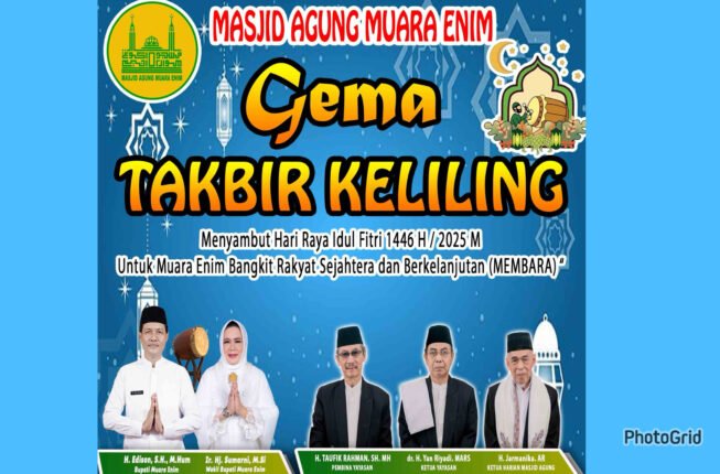 Pemkab Muara Enim Akan Menggelar Pawai Takbiran Keliling