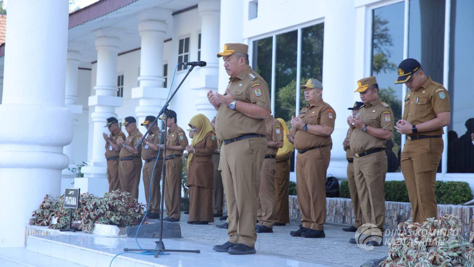 Bupati Asahan , Taufik Zainal Abidin Pimpin Apel Perdana