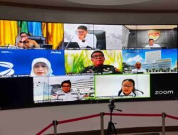 Sekda Sumsel Edward Candra Hadiri Rakor Virtual Bersama Mendagri
