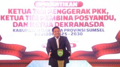 Begini Pesan Gubernur Herman Deru Kepada Ketua TP PKK se Sumsel