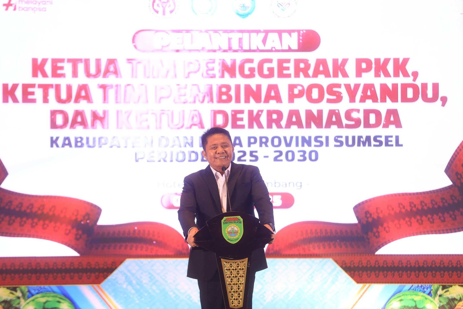 Gubernur Sumatera Selatan (Sumsel) H Herman Deru