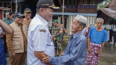 Bupati Muba Tinjau Lokasi Banjir di Kecamatan Sanga Desa
