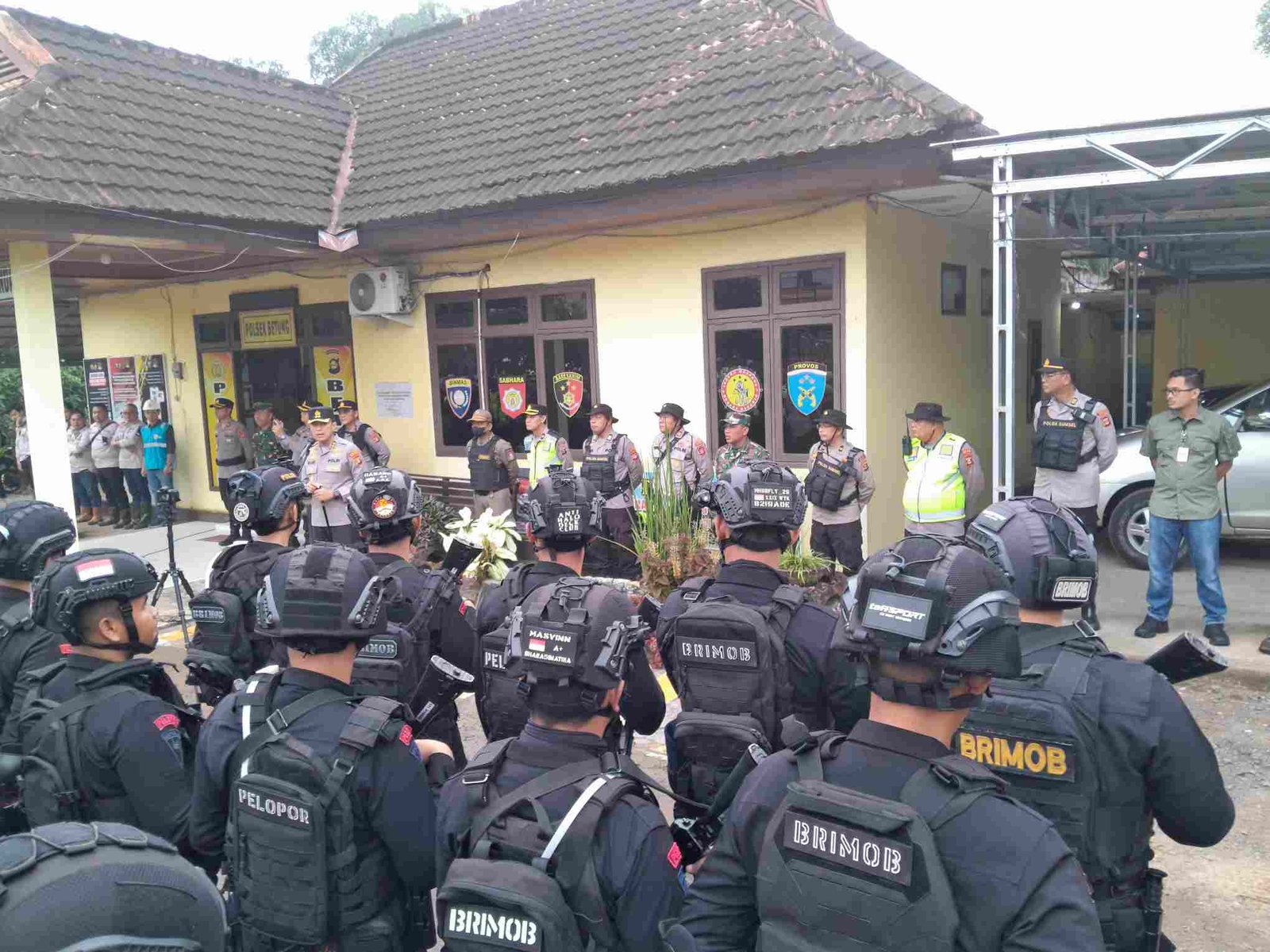 Kapolres Banyuasin AKBP Ruri Prastowo memimpin langsung pengamanan proyek strategis nasional pembangunan SUTET