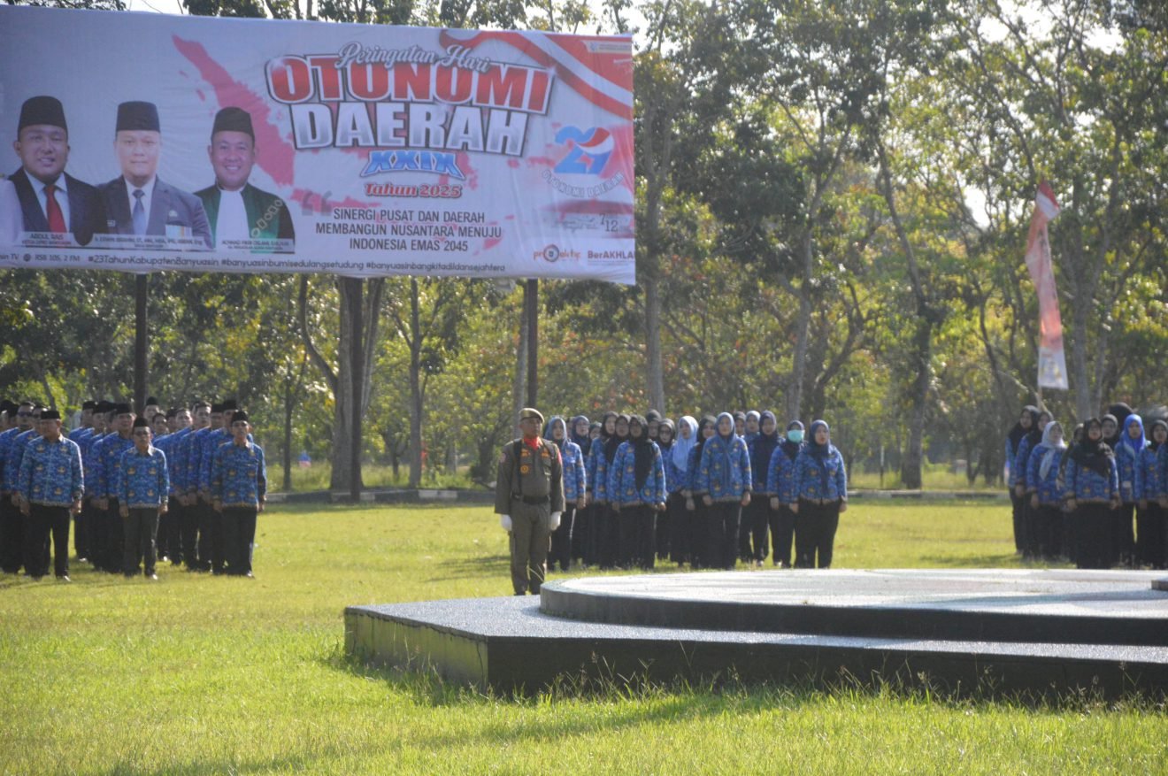 Pemkab Banyuasin Menggelar Upacara Peringatan Hari Otonomi Daerah