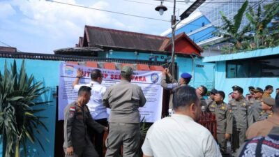 Tak Miliki Izin, Pemkot Palembang Resmi Segel  Tempat Hiburan Darma Agung