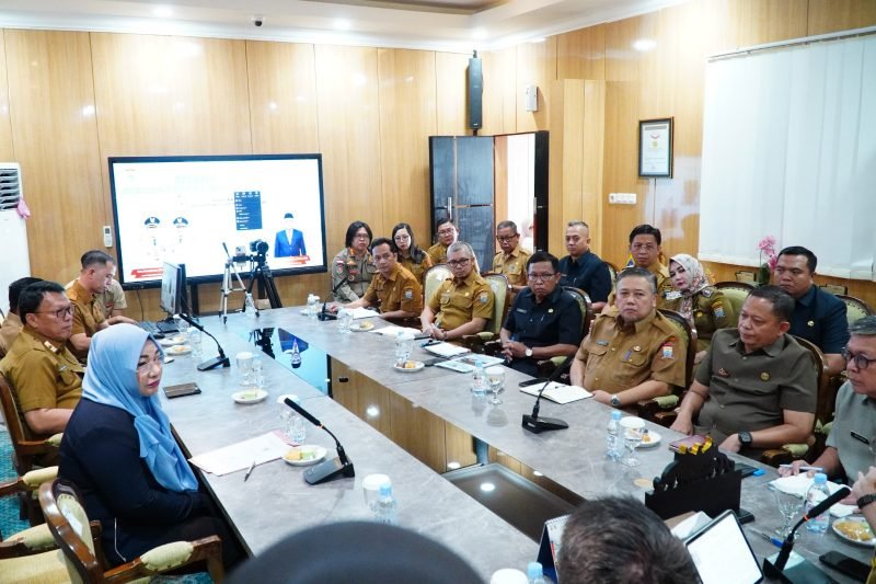 Suasana rapat membahas penataan di kawasan Pasar 16, Ampera dan sekitarnya.