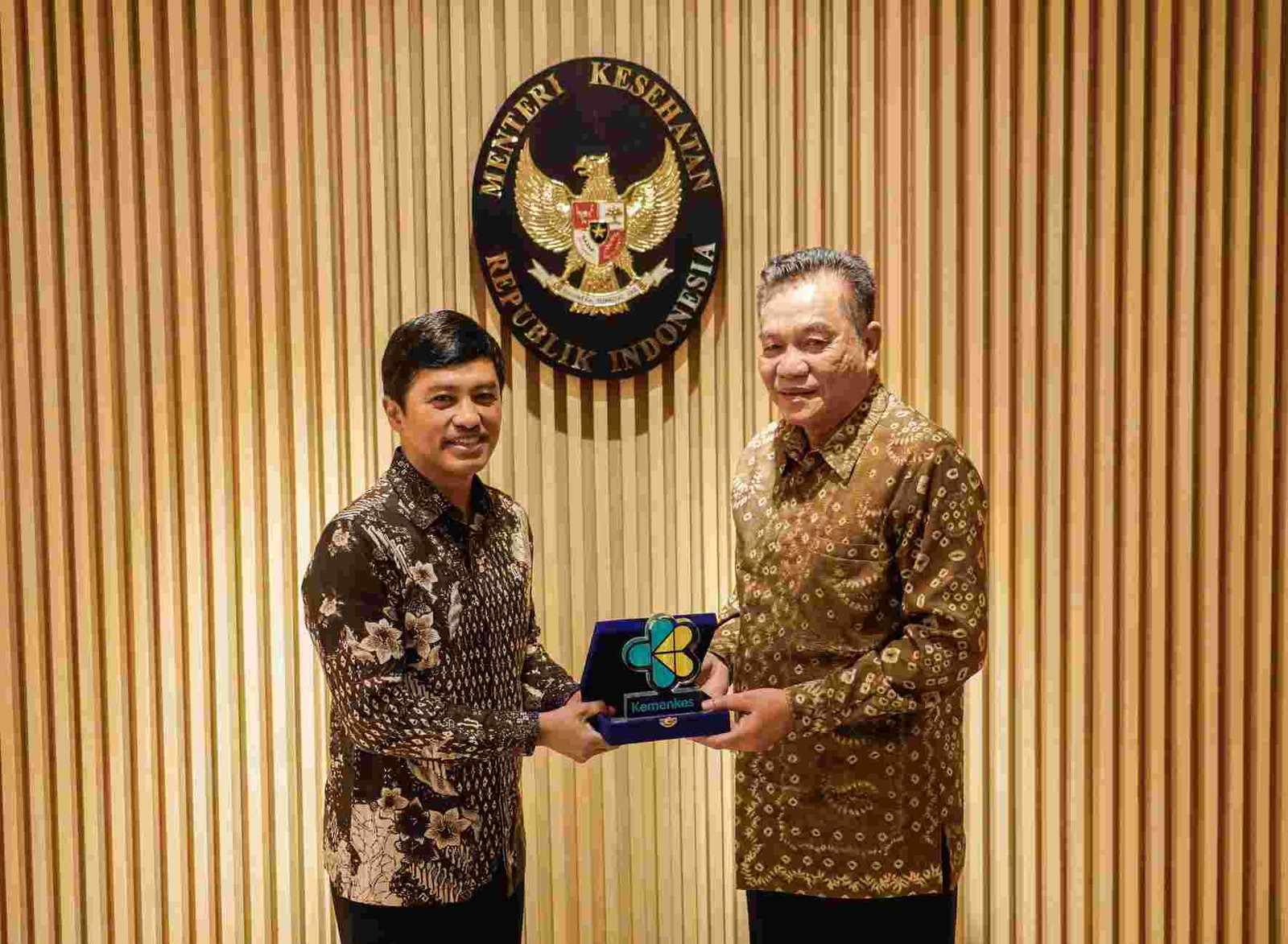 Bupati Musi Banyuasin (Muba), H. M. Toha, SH, melakukan audiensi dengan Wakil Menteri Kesehatan Republik Indonesia, Prof. dr. Dante Saksono Harbuwono,